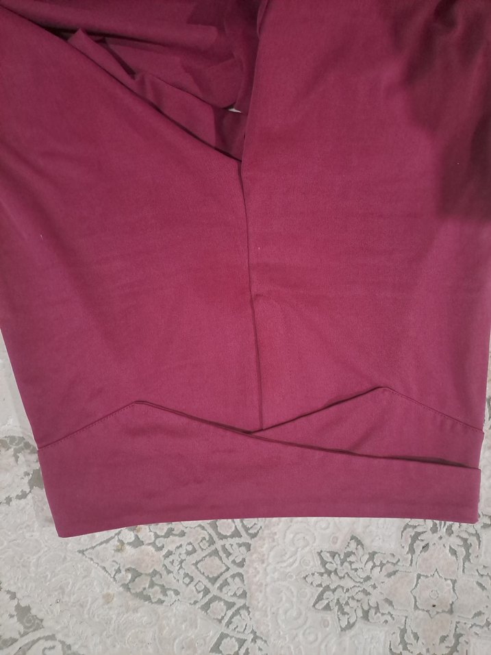 Fusya ispanyol Silky Kumaş Pantolon - Görsel 3