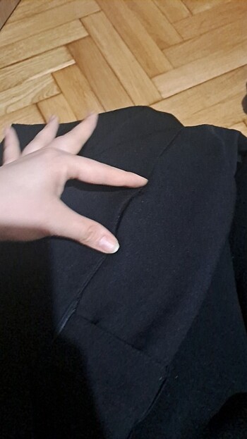 s Beden siyah Renk Siyah yüksek bel kumas pantolon