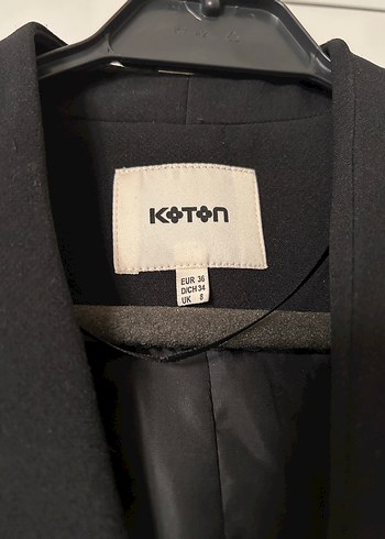 Koton Siyah Kadın Ofis Blazeri - Görsel 3