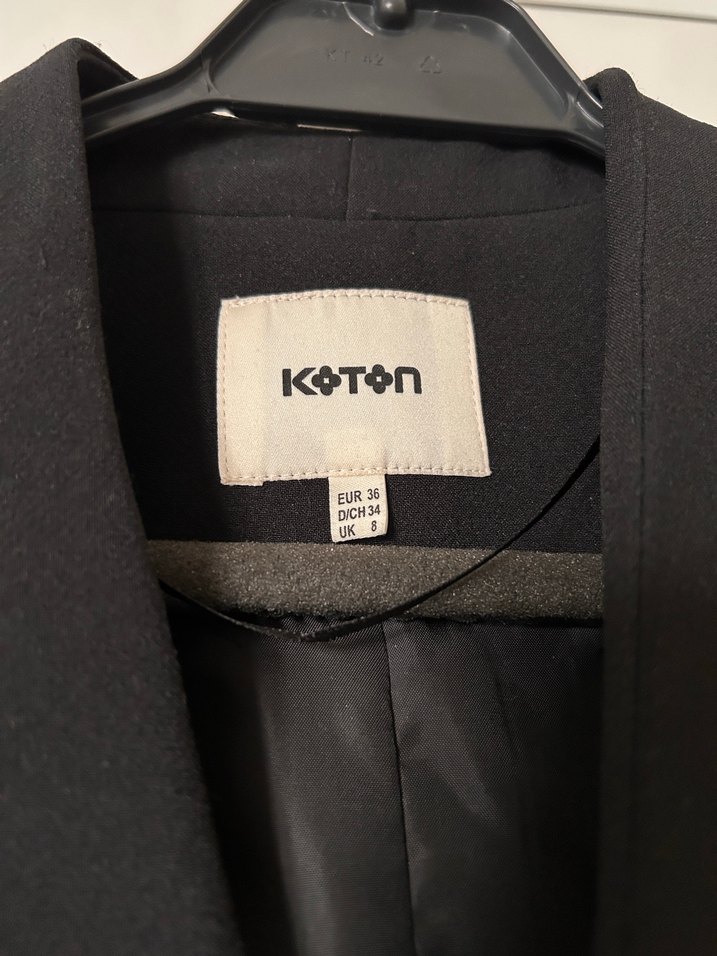 Koton Siyah Kadın Ofis Blazeri - Görsel 3