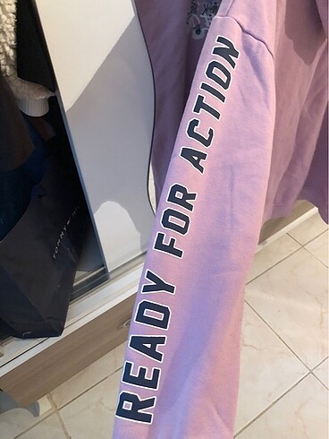 xxl Beden mor Renk mor sweatshirt
