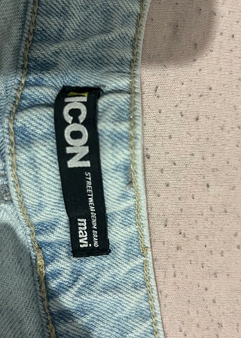 Kadın Pastel Mavi Mini Denim Şort - Görsel 4