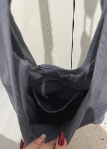 Lacivert Kot Kadın Çanta - Görsel 3