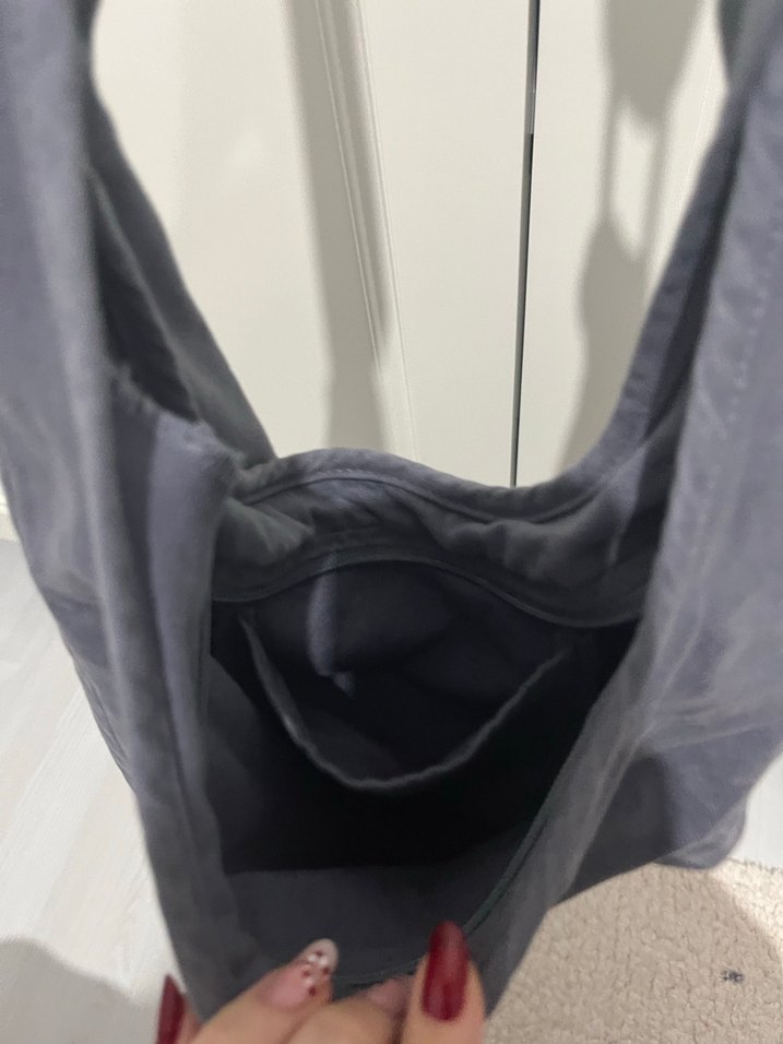 Lacivert Kot Kadın Çanta - Görsel 3