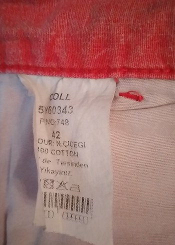 42 Beden pembe Renk Pembe rengi bol model rahat kesim ve uzun boyda gundelik uygun