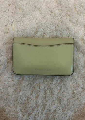 Massimo Dutti Nappa Deri Mint Yeşili Cüzdan