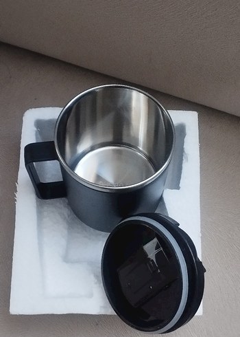 Siyah Termoslu Kupa - Görsel 2