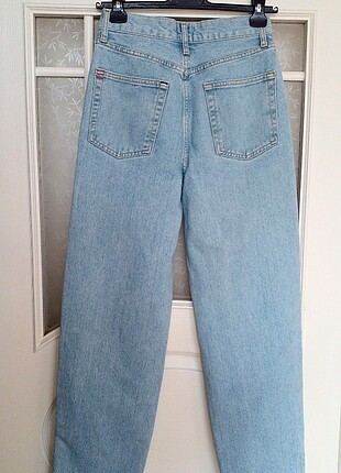 26 Beden mavi Renk Urban hige rise baggy destroyed jean