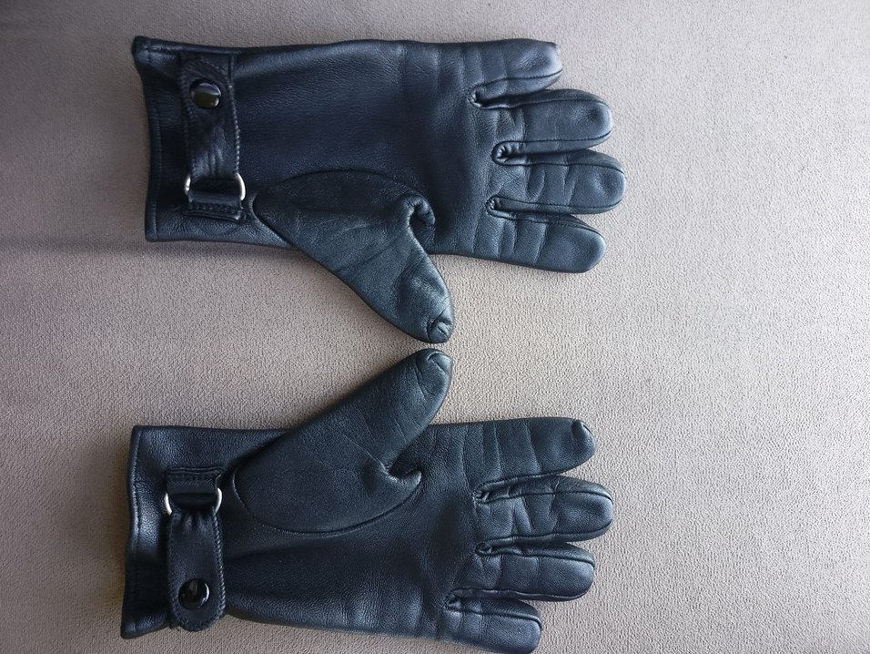siyah Deri  Kadın Eldiveni hakiki deri - Görsel 2