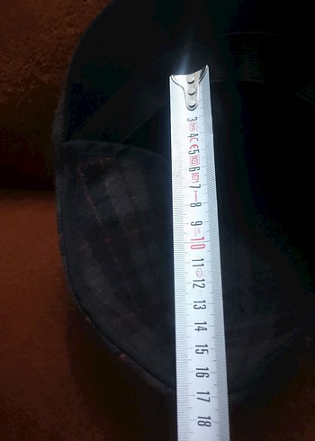 Gri Ekose Desenli Erkek Şapka S M uyumlu sifir sapka - Görsel 5