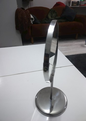 Gri Ayaklı Yuvarlak kas ve makyaj Aynası - Görsel 12