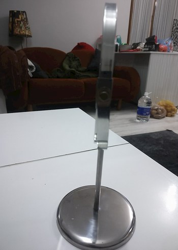 Gri Ayaklı Yuvarlak kas ve makyaj Aynası - Görsel 13