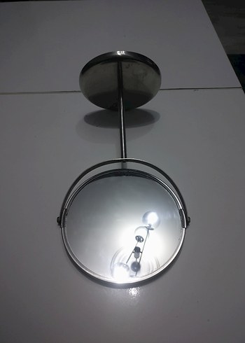 Gri Ayaklı Yuvarlak kas ve makyaj Aynası - Görsel 11