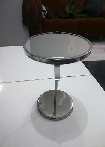 Gri Ayaklı Yuvarlak kas ve makyaj Aynası - Görsel 3