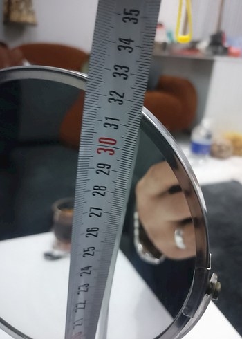 Gri Ayaklı Yuvarlak kas ve makyaj Aynası - Görsel 4