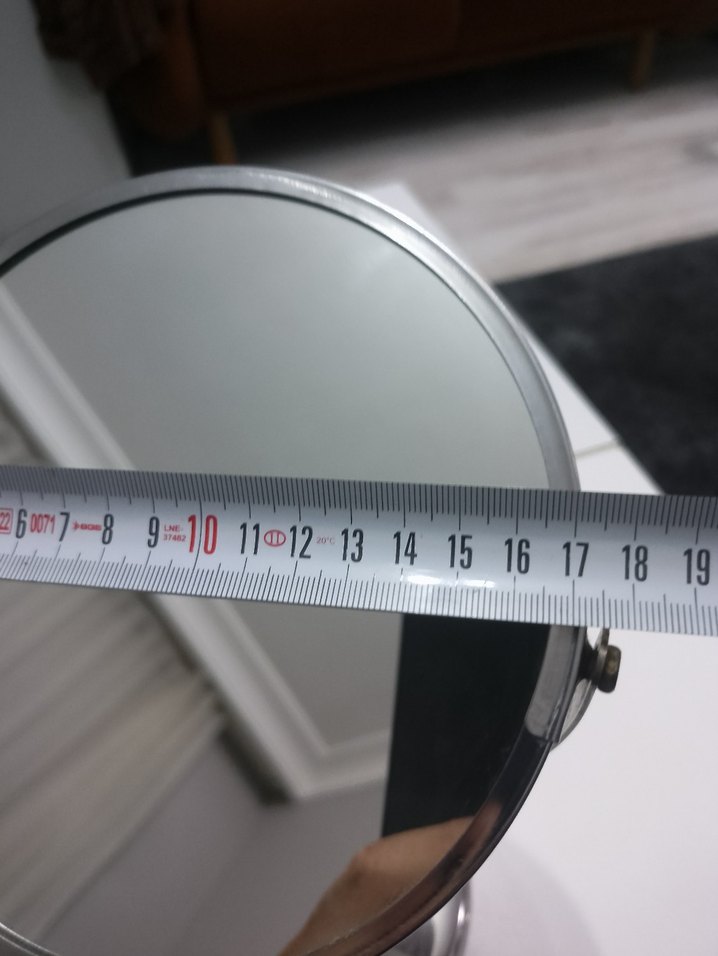 Gri Ayaklı Yuvarlak kas ve makyaj Aynası - Görsel 5