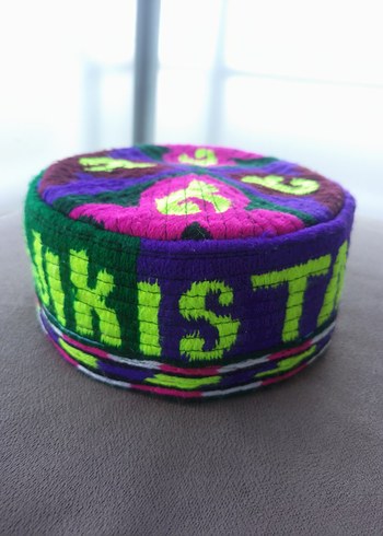 Renkli Bohem Erkek Şapka tajıkıstan el yapimi - Görsel 7