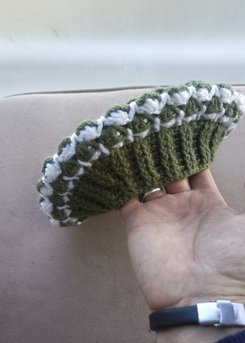 Örgü Kadın Bere, Yeşil Ponponlu - Görsel 19