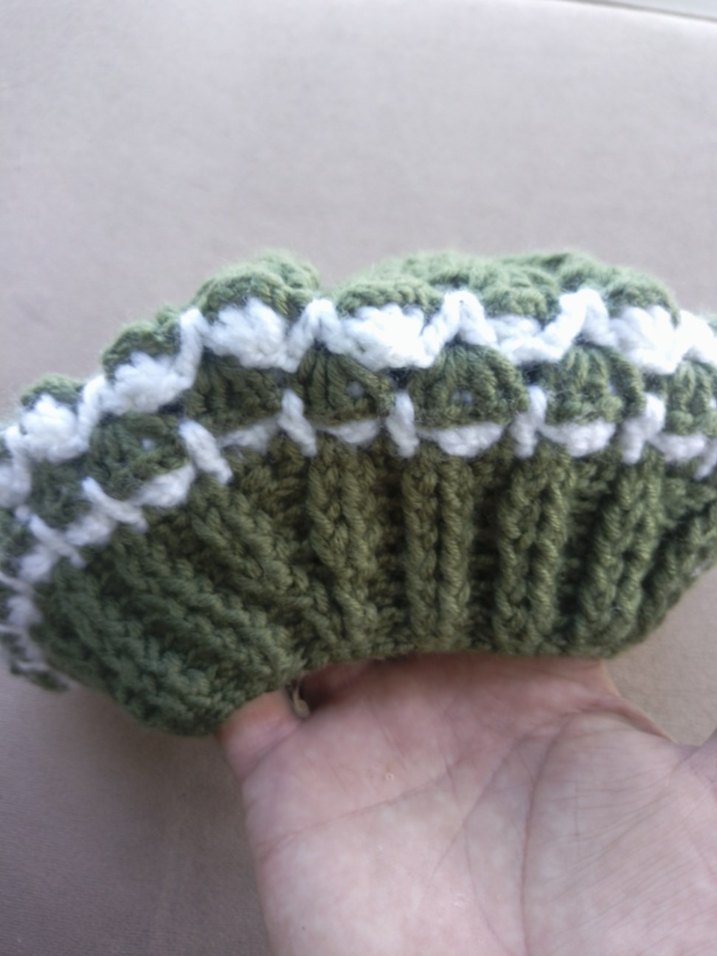 Örgü Kadın Bere, Yeşil Ponponlu - Görsel 5