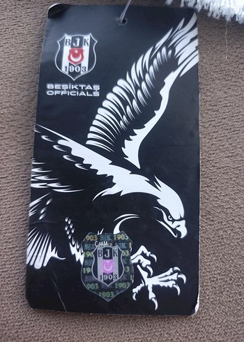 Beşiktaş Baskılı unisex Atkı Siyah beyaz - Görsel 11