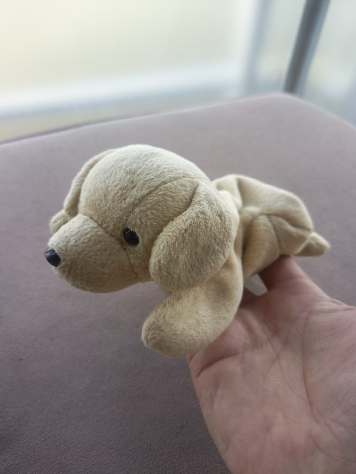 Bej Peluş Köpek Oyuncak - Görsel 5