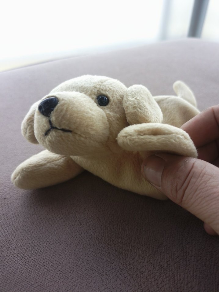 Bej Peluş Köpek Oyuncak - Görsel 4