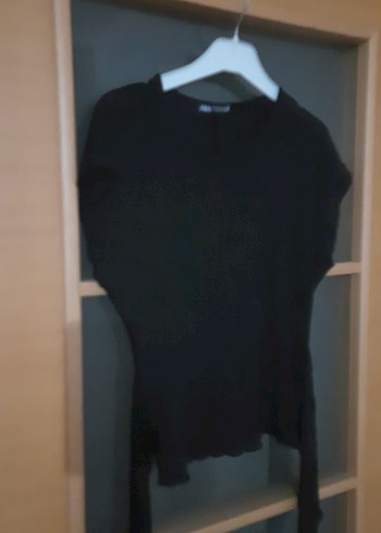 Zara Kadın Kısa Kollu bağlamalı bluz - Görsel 2