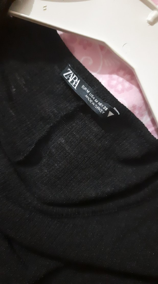 Zara Kadın Kısa Kollu bağlamalı bluz - Görsel 4