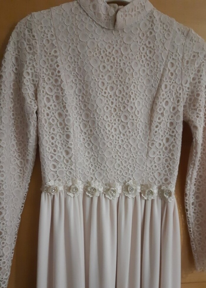 Abiye tesettür elbise - Görsel 3