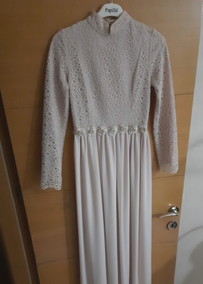 Abiye tesettür elbise - Görsel 5