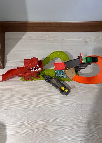 Kırmızı Dinozorlu Çocuk Yarış Oyuncağı - Görsel 3