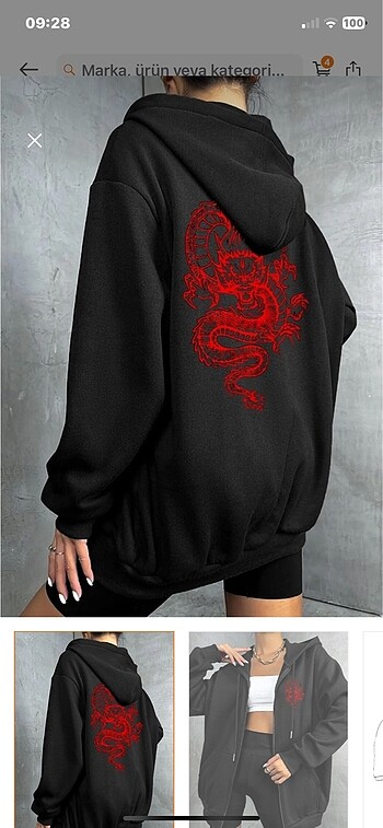 Butik kapüşonlu sweat