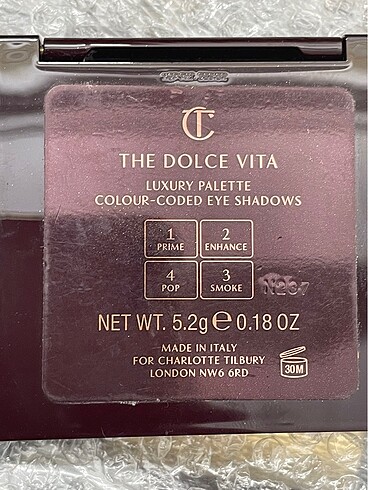  Beden Dolce vita CT palet