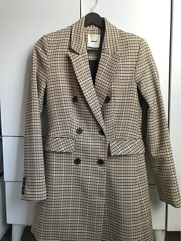 Koton Koton ekoseli blazer ceket/elbise