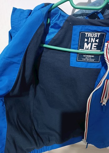 Mavi Fermuarlı Sokak Tarzı Erkek Çocuk Ceketi - Görsel 3