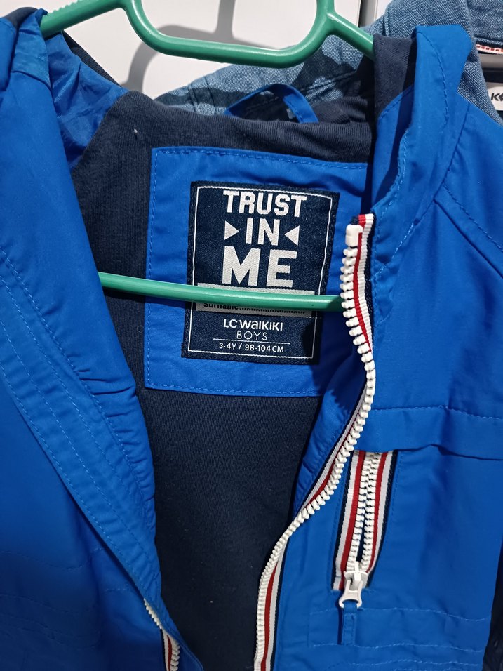 Mavi Fermuarlı Sokak Tarzı Erkek Çocuk Ceketi - Görsel 2