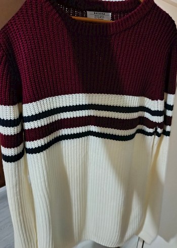 Bershka Bershka Bordo erkek Triko Kazak
