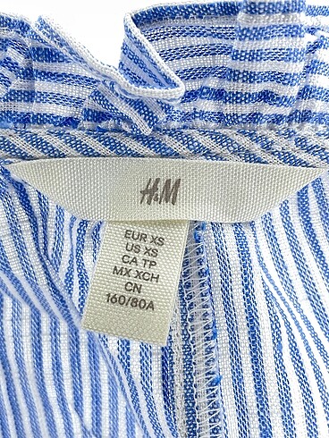 xs Beden mavi Renk H&M Bluz %70 İndirimli.