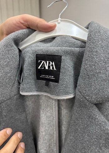 Gri Oversize Kaban - Görsel 3