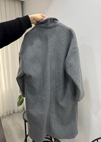 Gri Oversize Kaban - Görsel 2