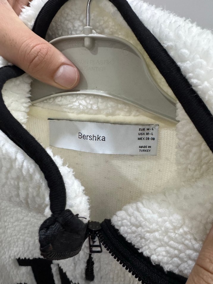 Beyaz Peluş Kadın Sweatshirt JOIN Baskılı - Görsel 4