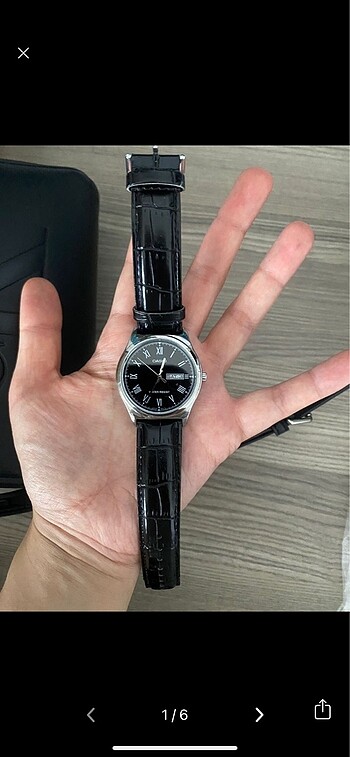 Casio siyah kayışlı saat