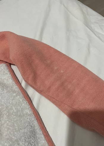 Kız Çocuk Gri Peluş Detaylı Sweatshirt - Görsel 5