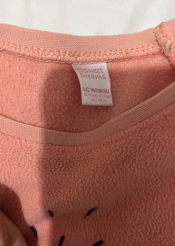 Kız Çocuk Gri Peluş Detaylı Sweatshirt - Görsel 2