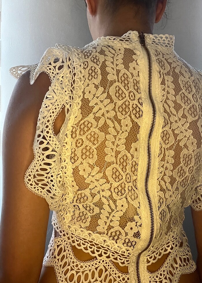 Dantelli bluz - Görsel 2