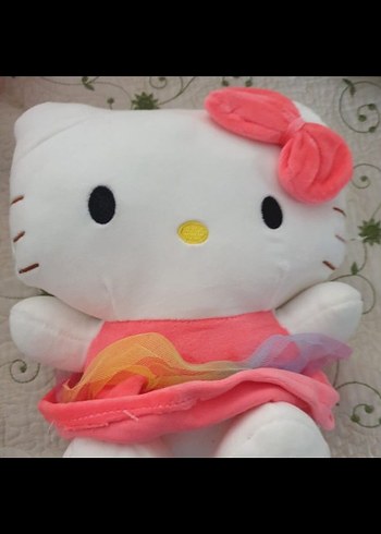 Pembe Renkli Hello Kitty Peluş Oyuncak - Görsel 2