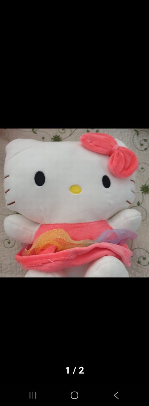 Pembe Renkli Hello Kitty Peluş Oyuncak - Görsel 2