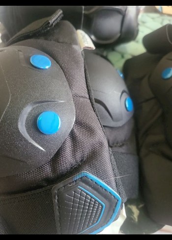 çökelek Mavi Desenli Motosiklet Dizlikleri - Görsel 3