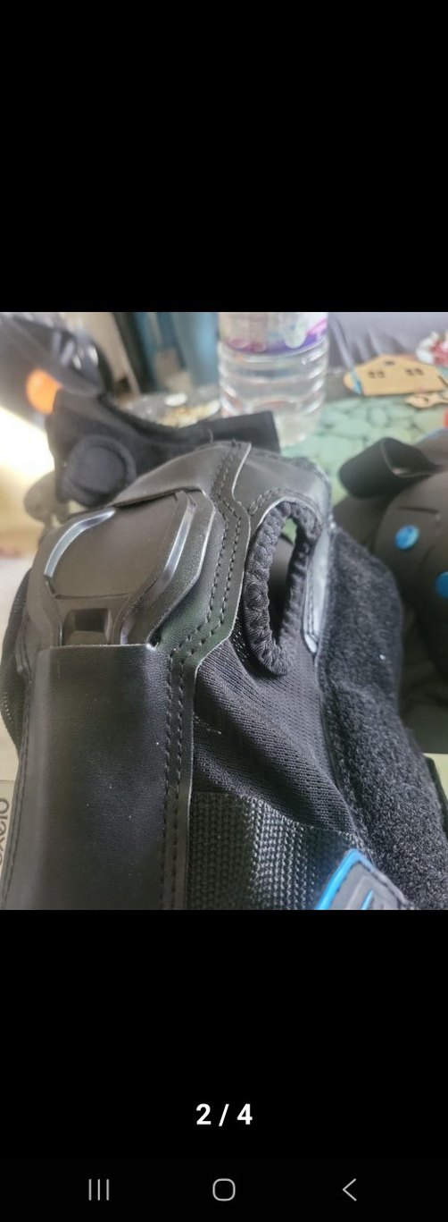 çökelek Mavi Desenli Motosiklet Dizlikleri - Görsel 2