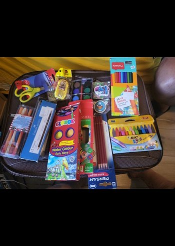 Renkli Suluboya ve Kırtasiye Seti - Görsel 3